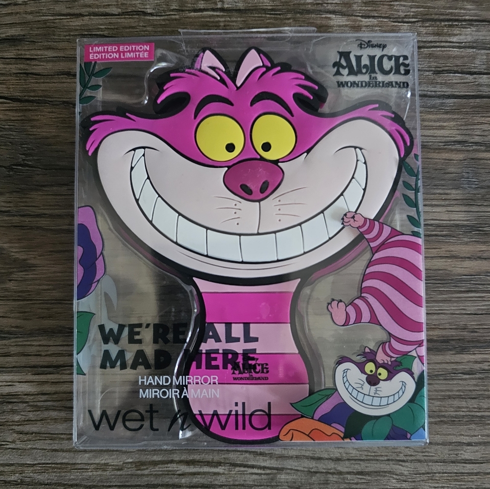 NIP Wet N Wild Alice in Wonderland We're All Mad Here Hand Mirror